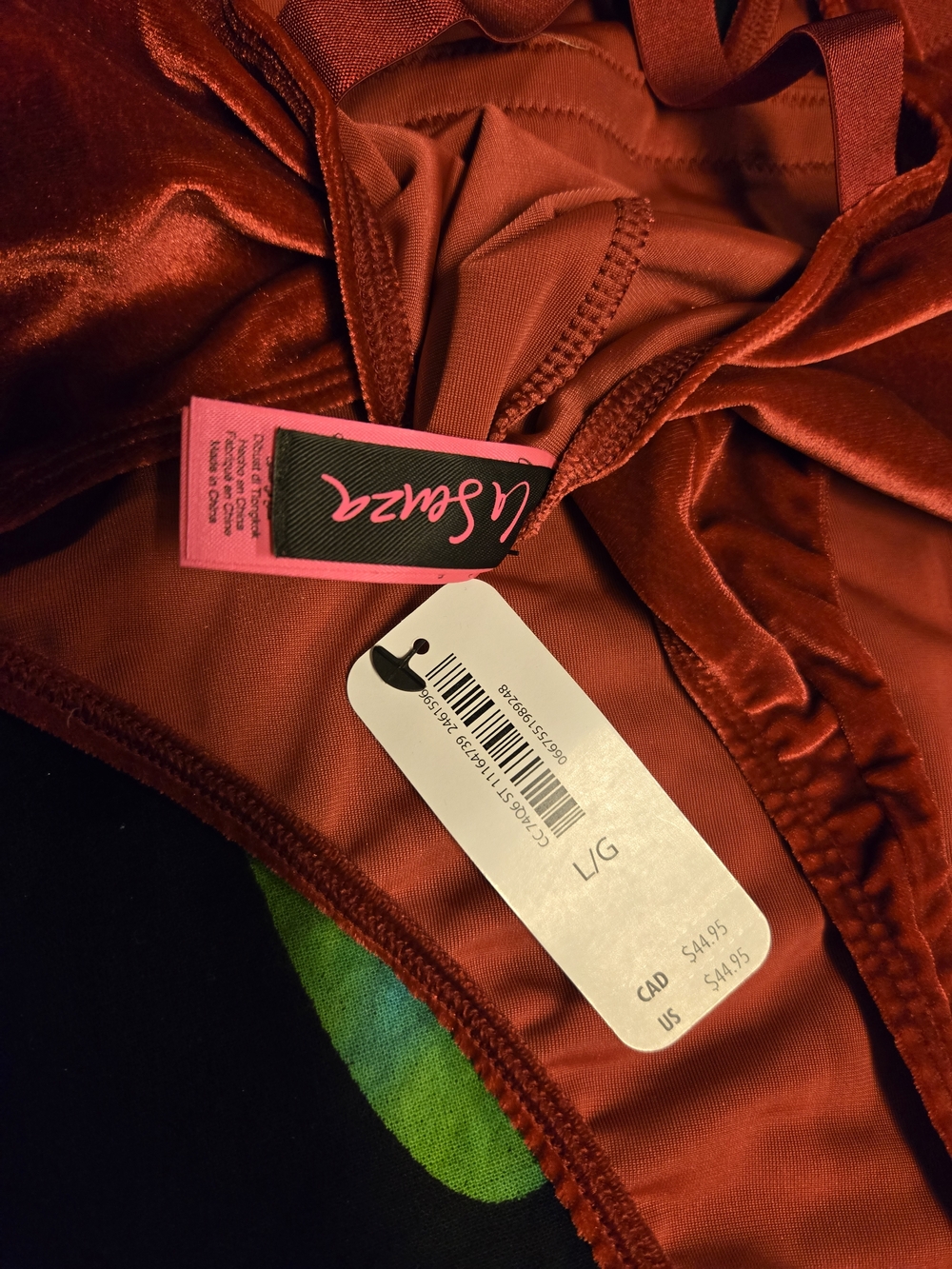 Red Velvet LaSenza Bodysuit - Picture 3 of 9